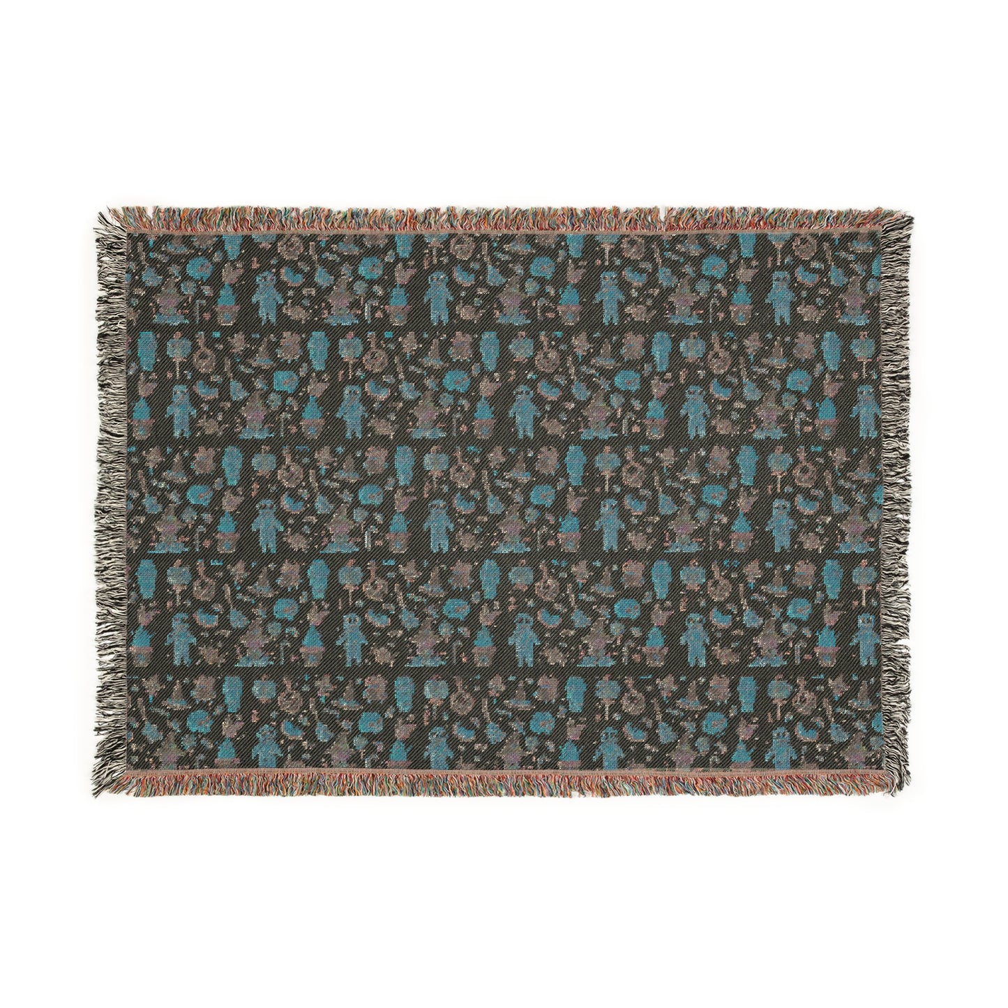 Woven Blanket - Frankenstein Hello Kitty Design