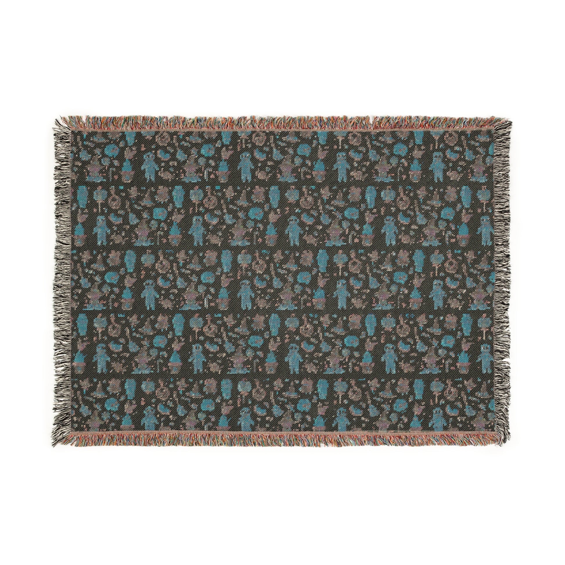Woven Blanket - Frankenstein Hello Kitty Design