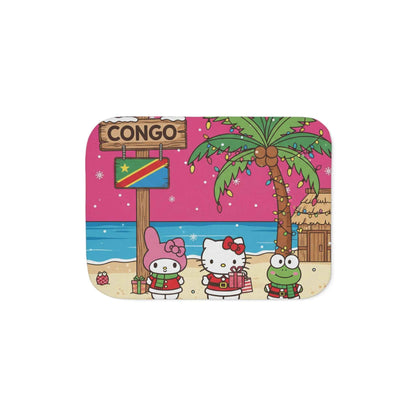 Hello Kitty Congo Beach Reversible Sherpa Blanket — Cozy Two-Color Throw