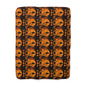 Sherpa Blanket - Hello Kitty Orange Black Halloween Decor sanrio
