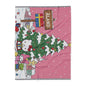 Hello Kitty Åland Christmas Fleece Blanket — Cute Holiday Tree Throw