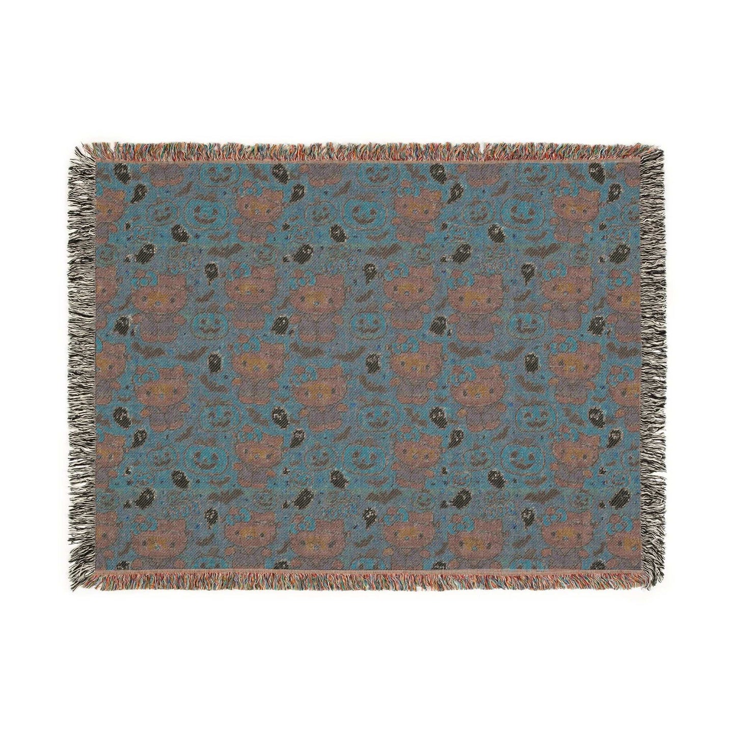 Woven Blanket - Pink Frankenstein Halloween Lovers Trending Design