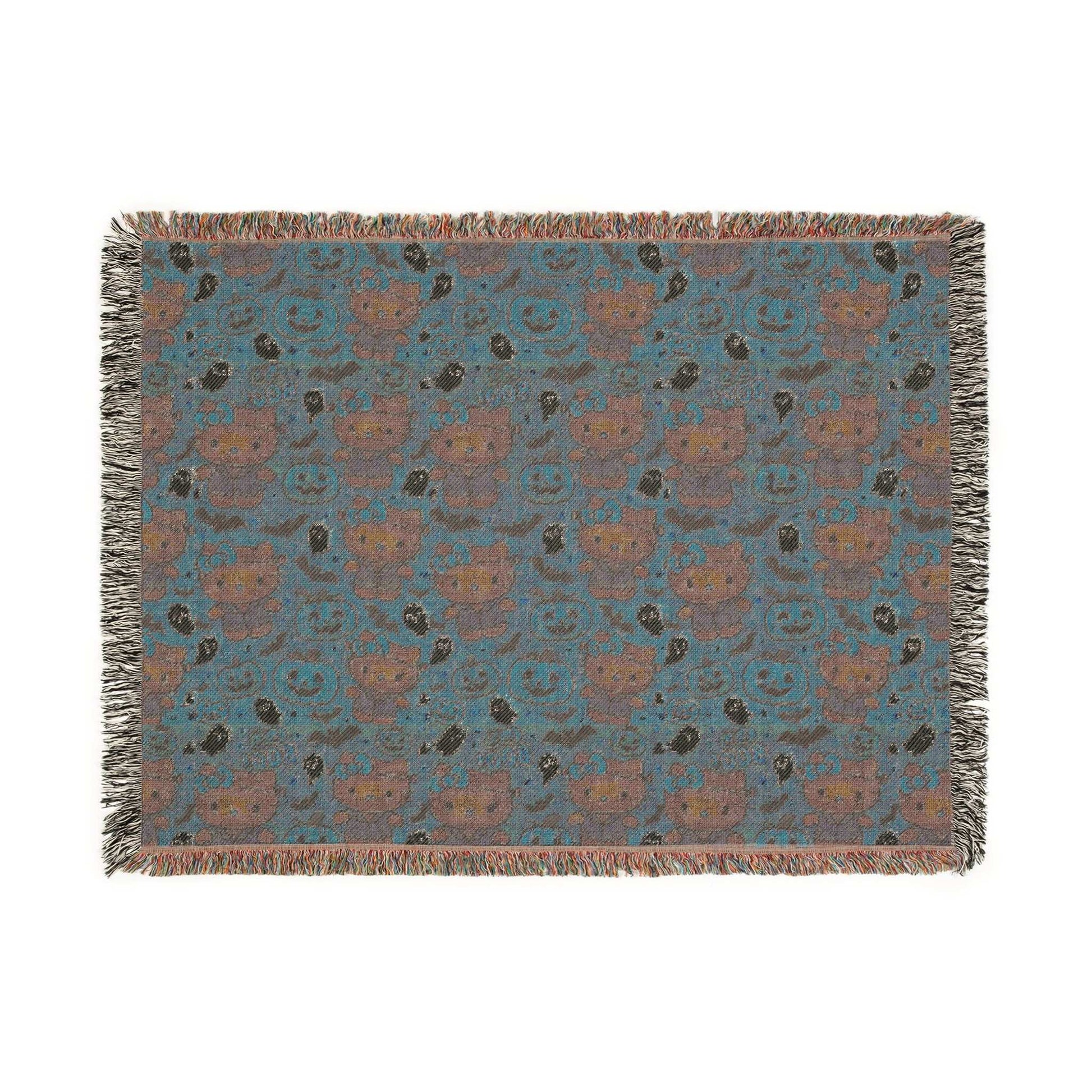 Woven Blanket - Pink Frankenstein Halloween Lovers Trending Design