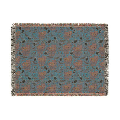 Woven Blanket - Pink Frankenstein Halloween Lovers Trending Design