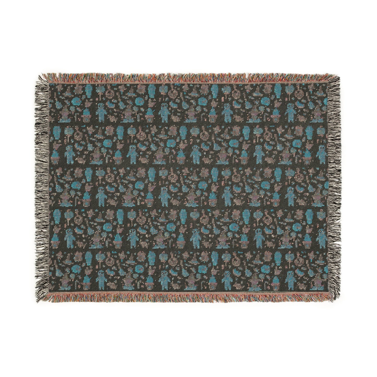 Woven Blanket - Frankenstein Hello Kitty Design