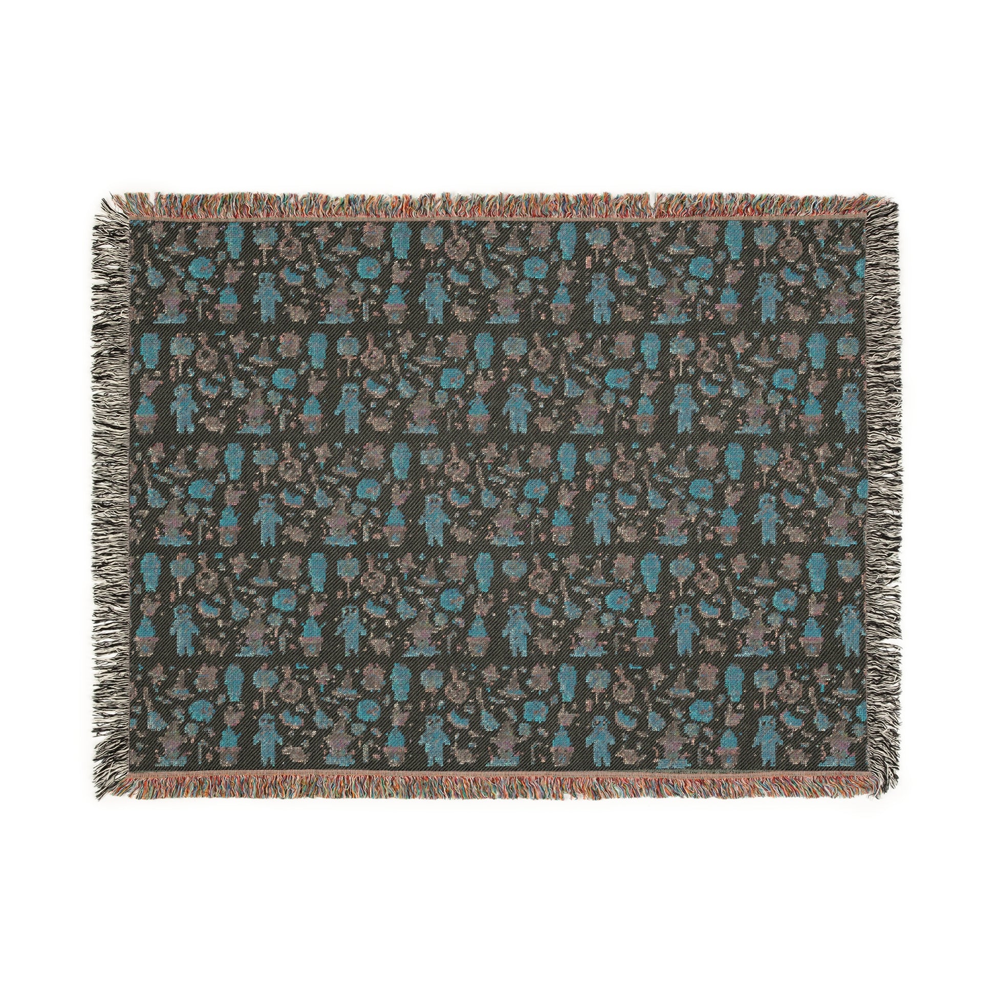 Woven Blanket - Frankenstein Hello Kitty Design