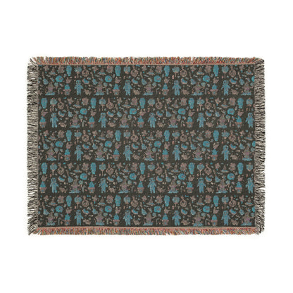 Woven Blanket - Frankenstein Hello Kitty Design