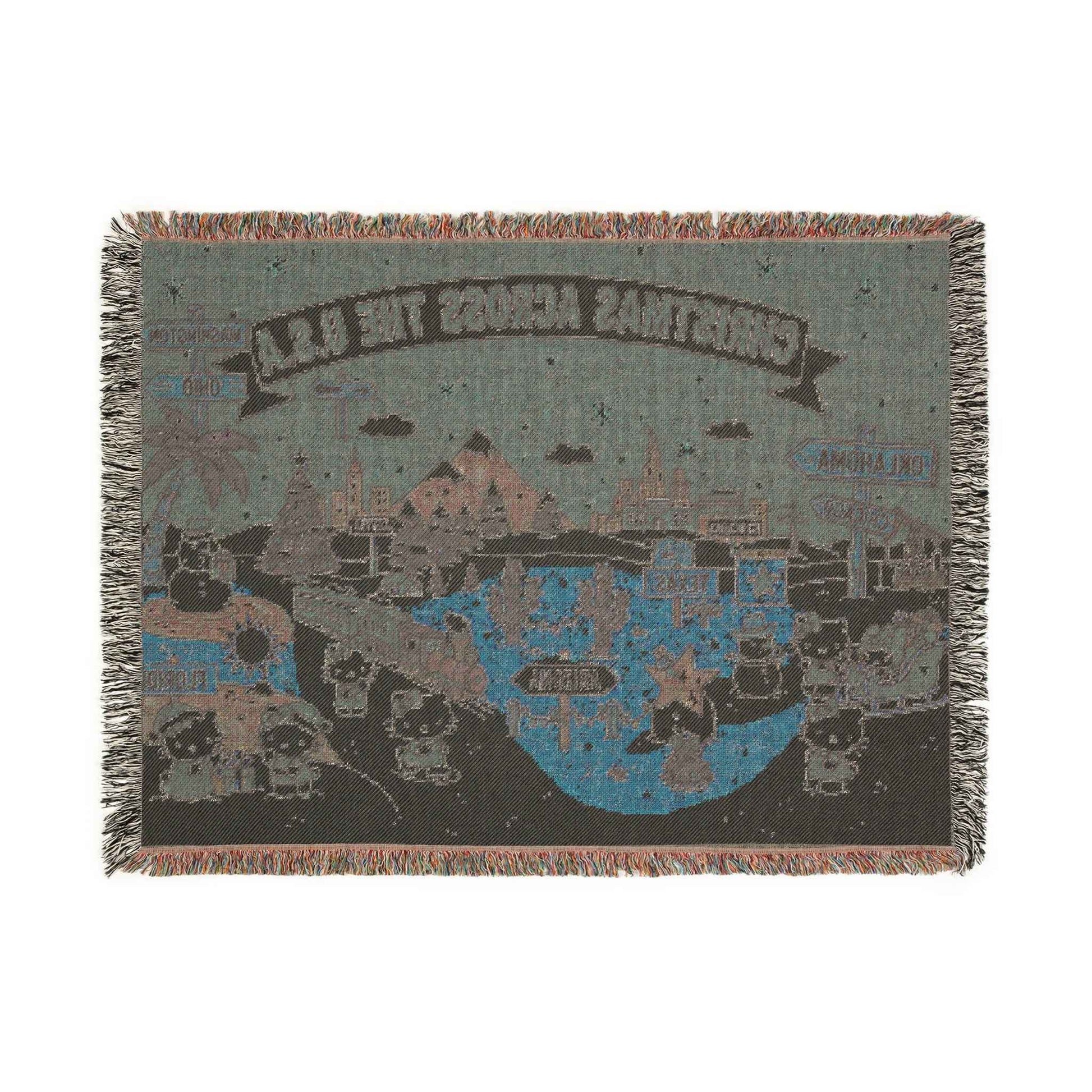 Hello Kitty Pink Christmas Blanket — Cozy Holiday Throw Across USA Design