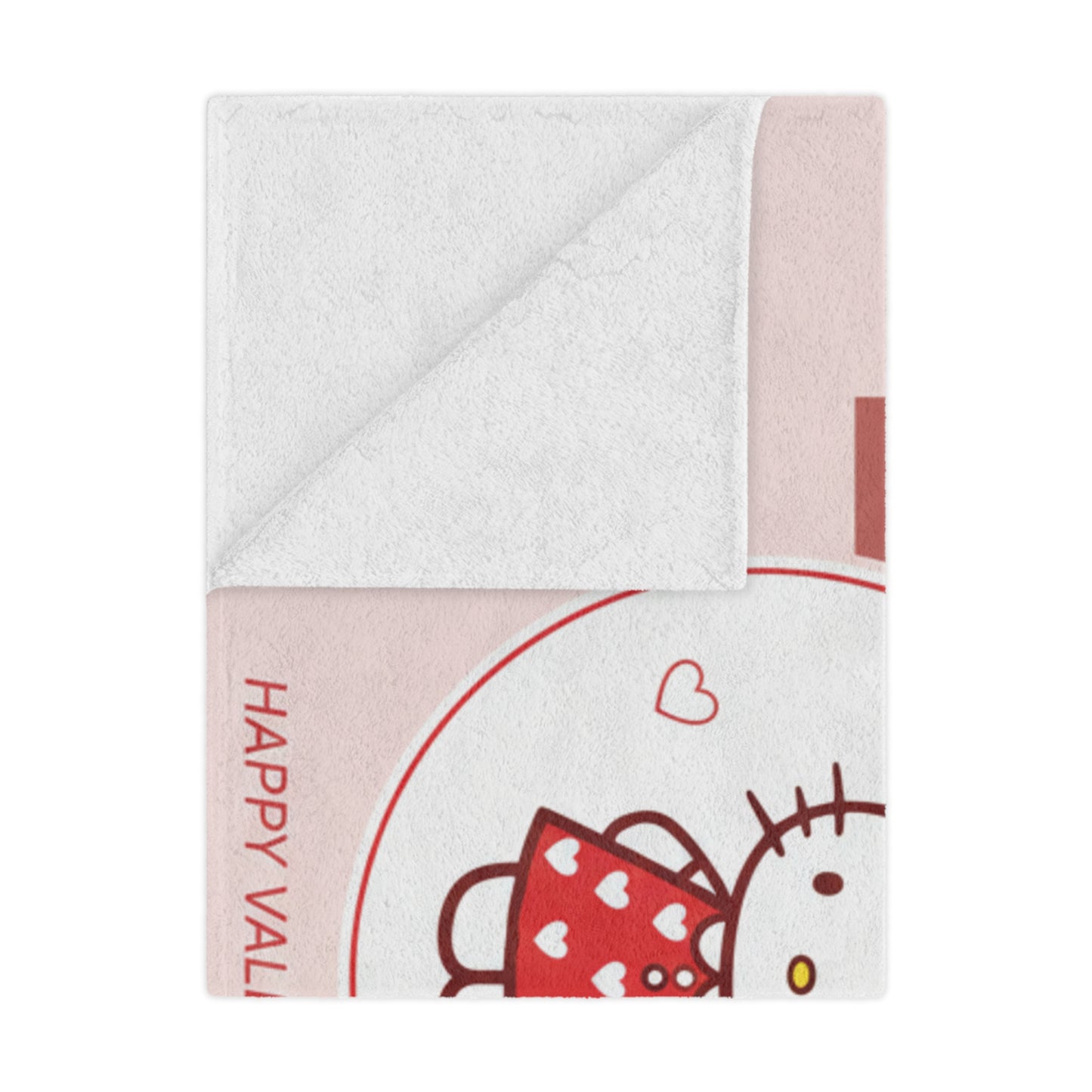 Hello Kitty Valentine’s Minky Blanket — San Francisco Skyline Cute Plush Throw