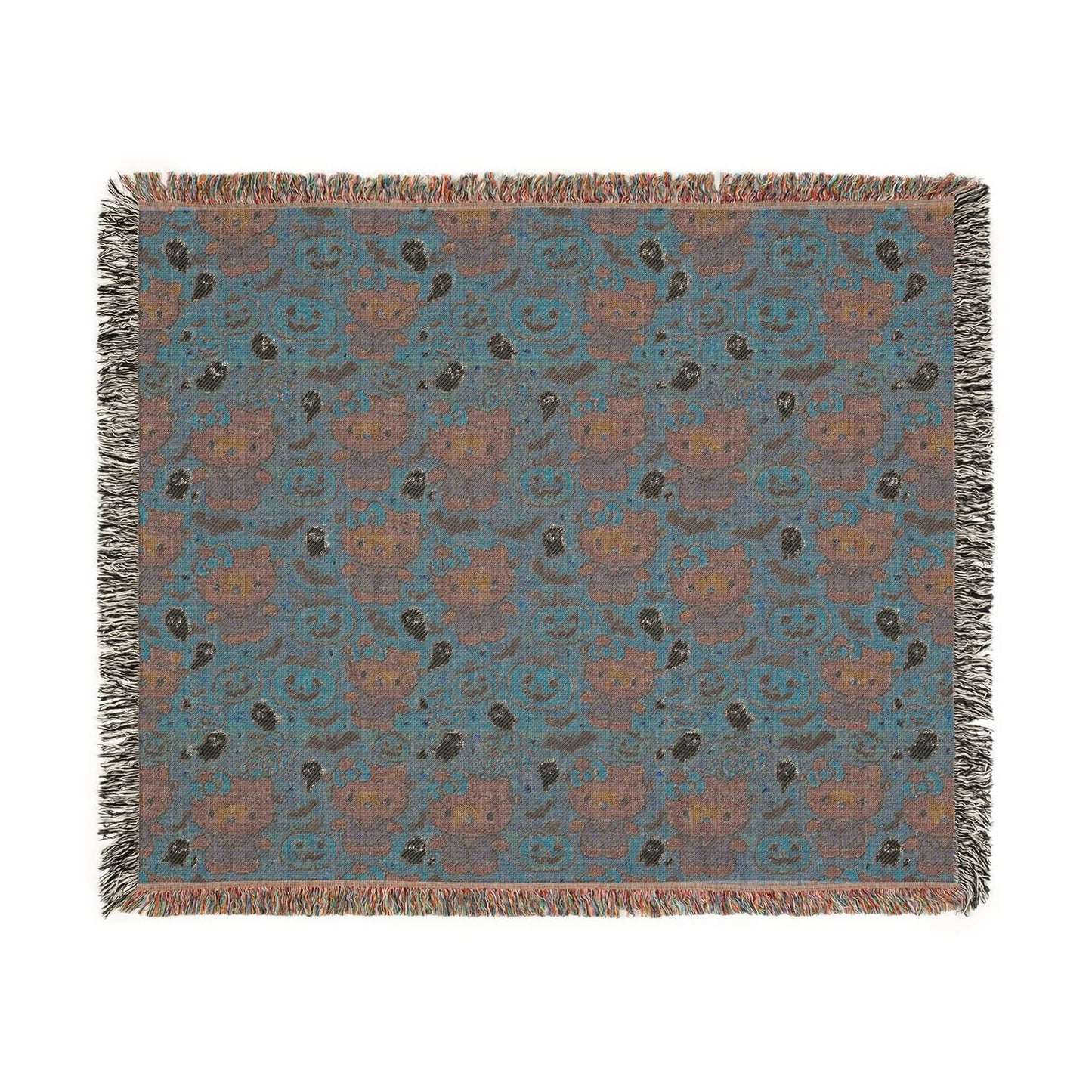 Woven Blanket - Pink Frankenstein Halloween Lovers Trending Design