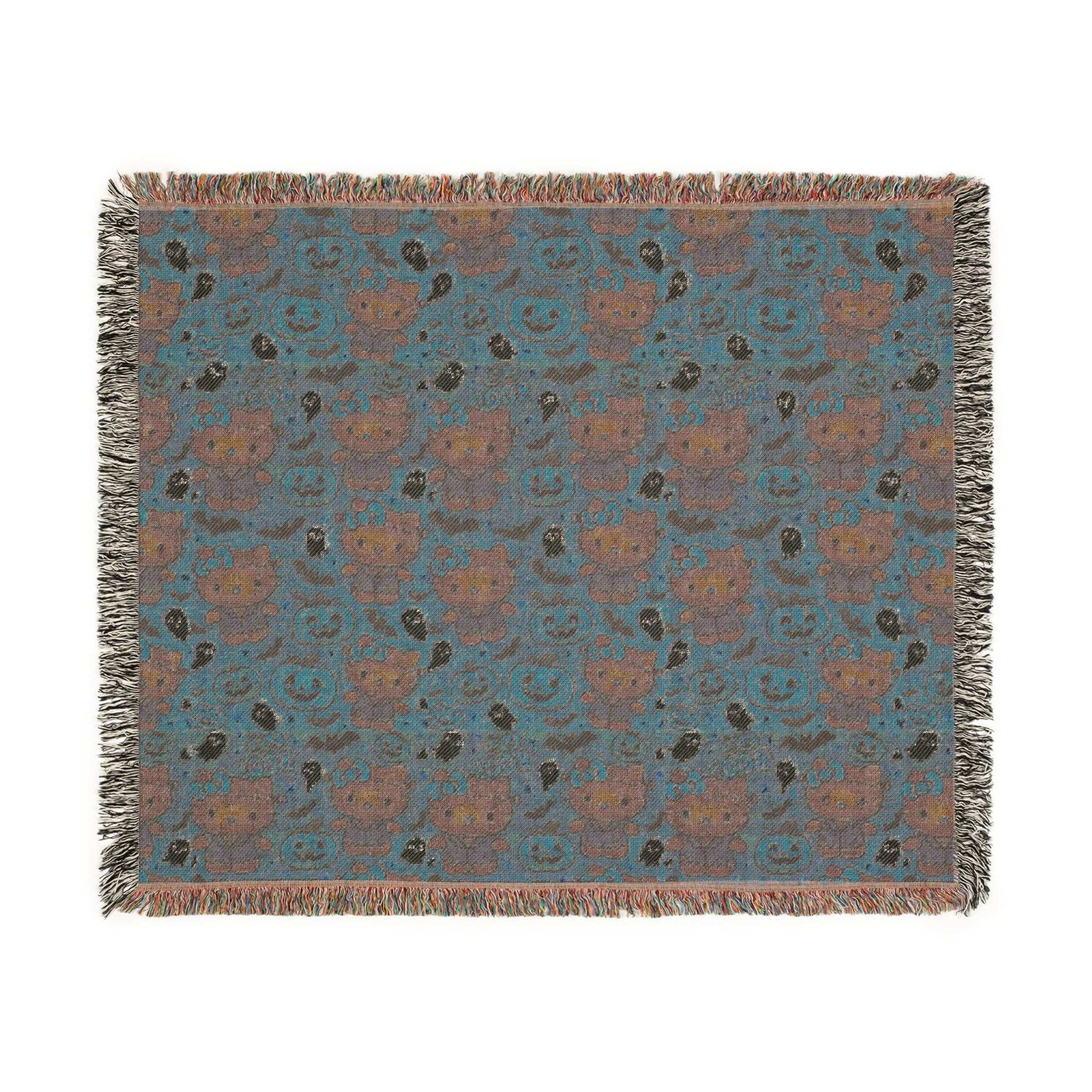 Woven Blanket - Pink Frankenstein Halloween Lovers Trending Design