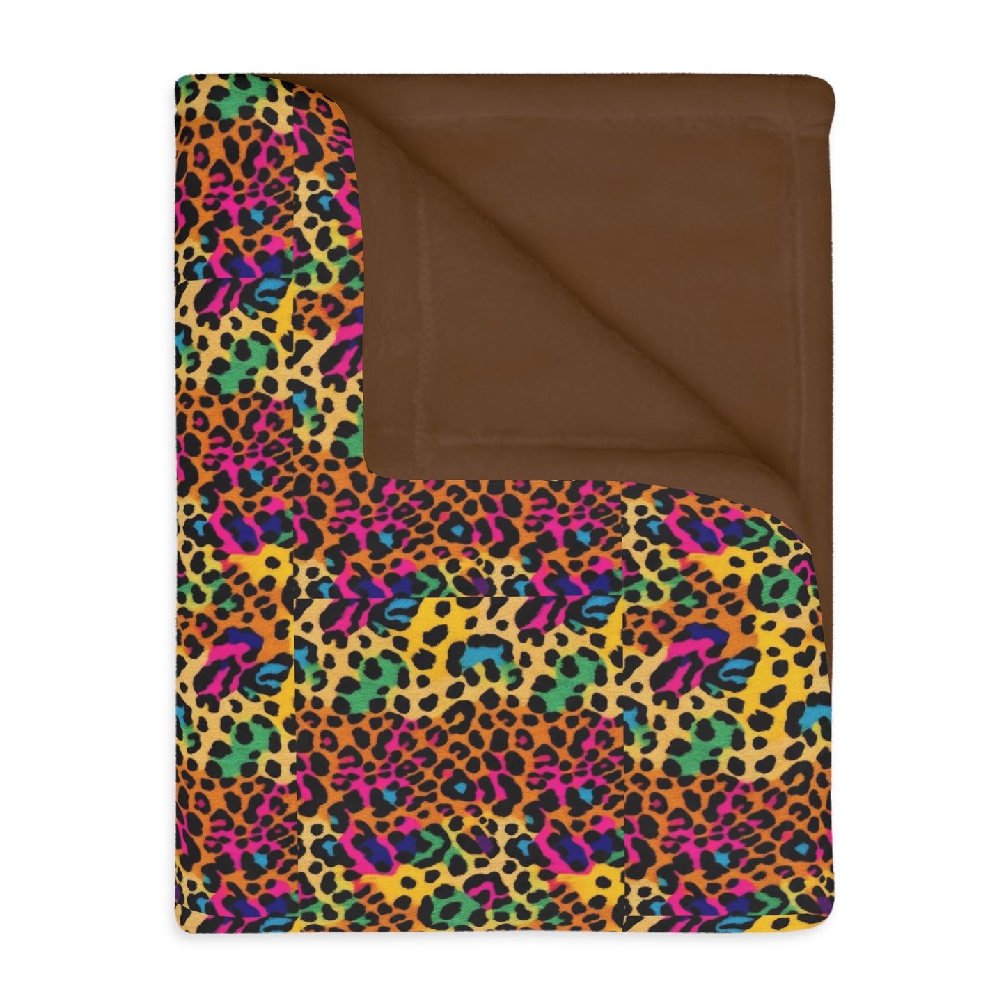 Vibrant laopard Print Velveteen Blanket – Cozy Two-Sided Microfiber Throw