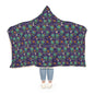 Wearable Snuggle Blanket - Frankenstein Design - Purple with Pink Bows - Halloween - Hello Kittyy Blanket Store