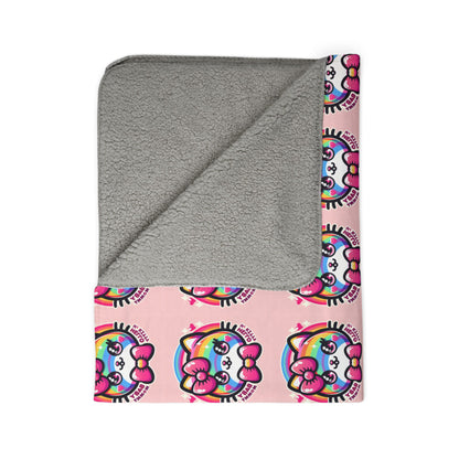 Sherpa Blanket - Hello Kitty Pink Design