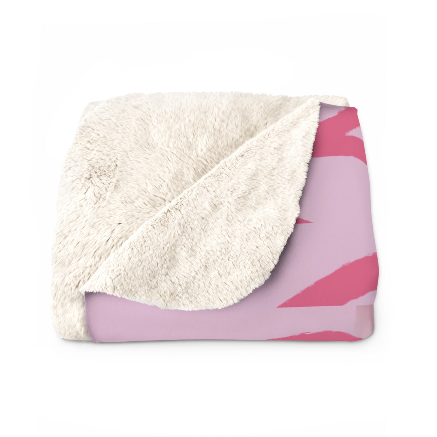 Personalized Sherpa Fleece Blanket with Hello Kitty Valentine Wish