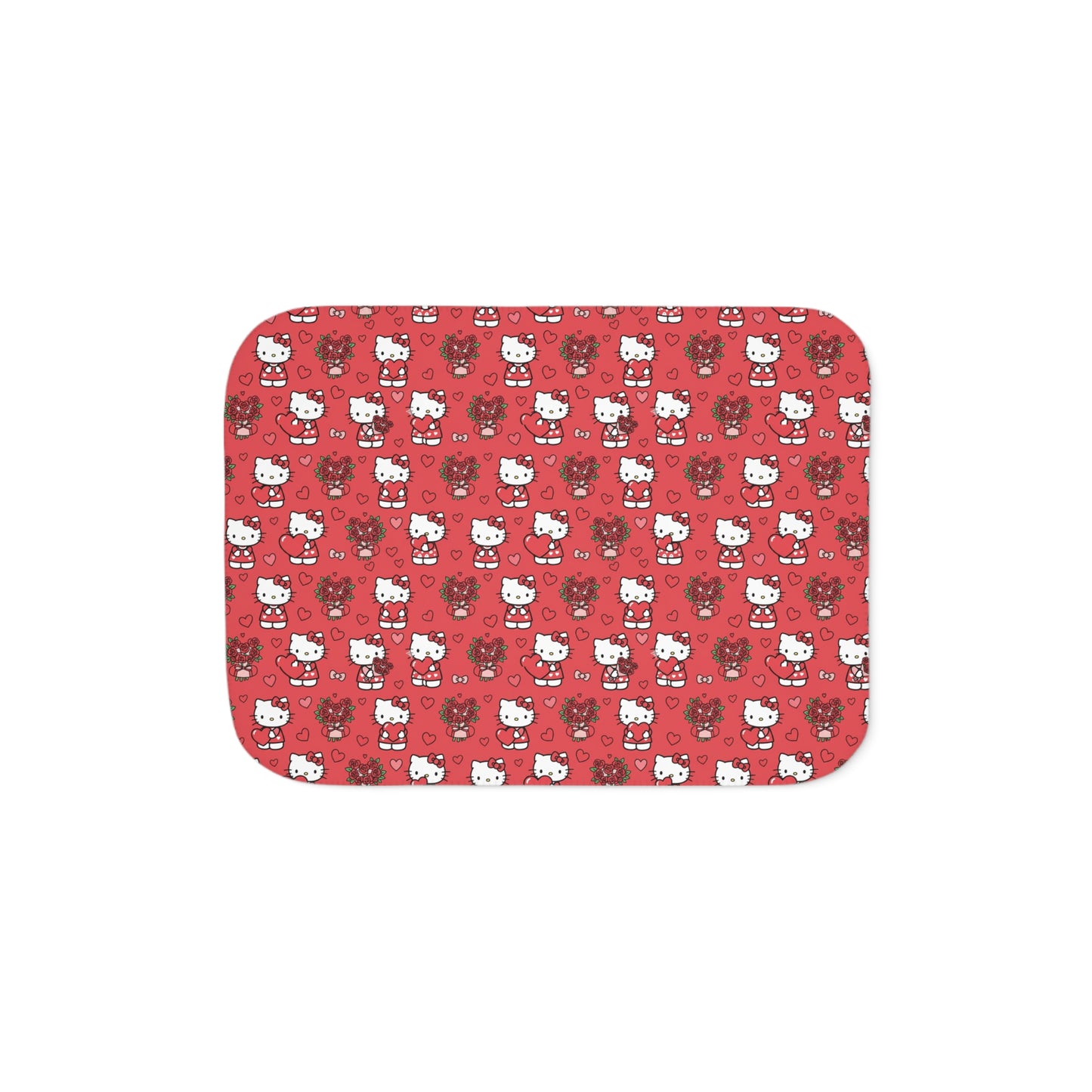 Hello Kitty Two‑Tone Sherpa Blanket — Valentine’s Day Gift for Her