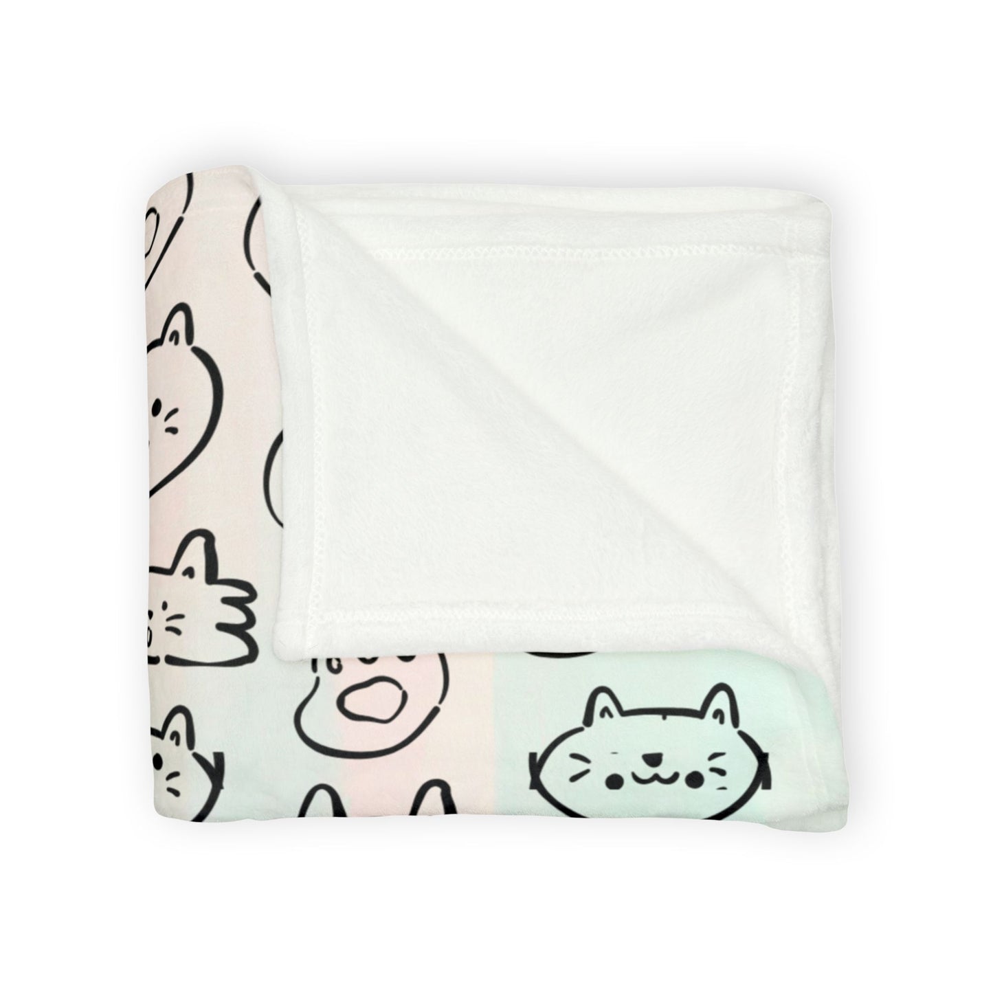 Cozy Cat-Themed and hello kitty blanket Soft Polyester Blanket - Perfect for Cat Lovers and Cozy Nights