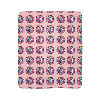 Sherpa Blanket - Hello Kitty Pink Design