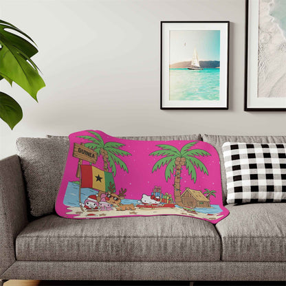 Hello Kitty Christmas Sherpa Blanket Guinea