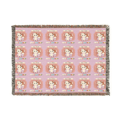 Woven Blanket - Pink Hello Kitty My Friend Kitty Blanket