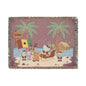 Hello Kitty Christmas Woven Blanket — Holiday Beach & Camping Throw