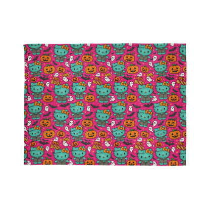 Halloween Pink Frankenstein Blanket