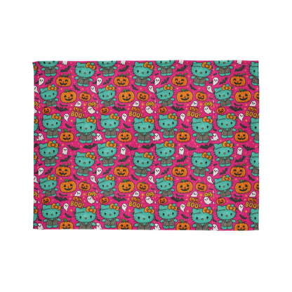 Halloween Pink Frankenstein Blanket - Hello Kittyy Blanket Store