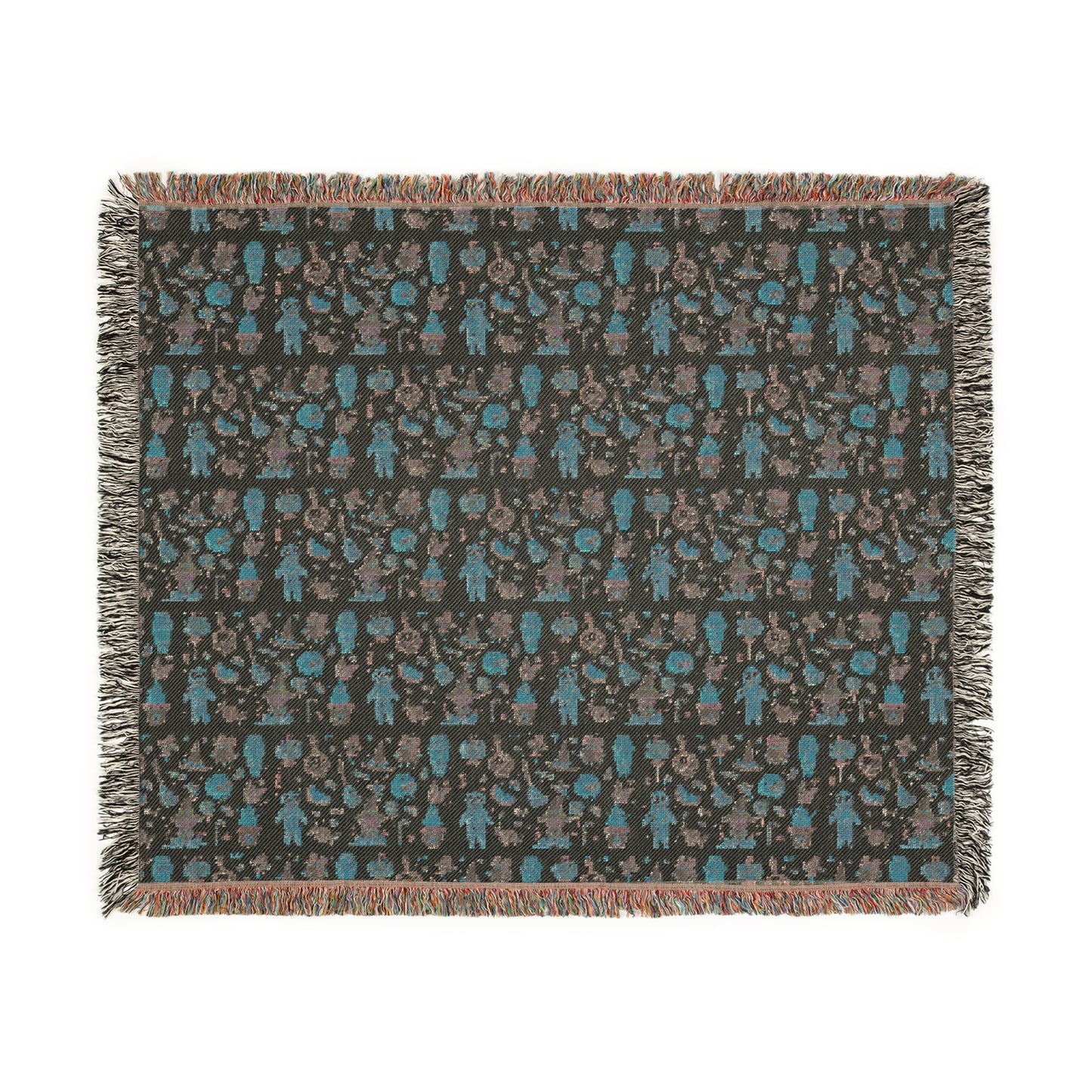 Woven Blanket - Frankenstein Hello Kitty Design