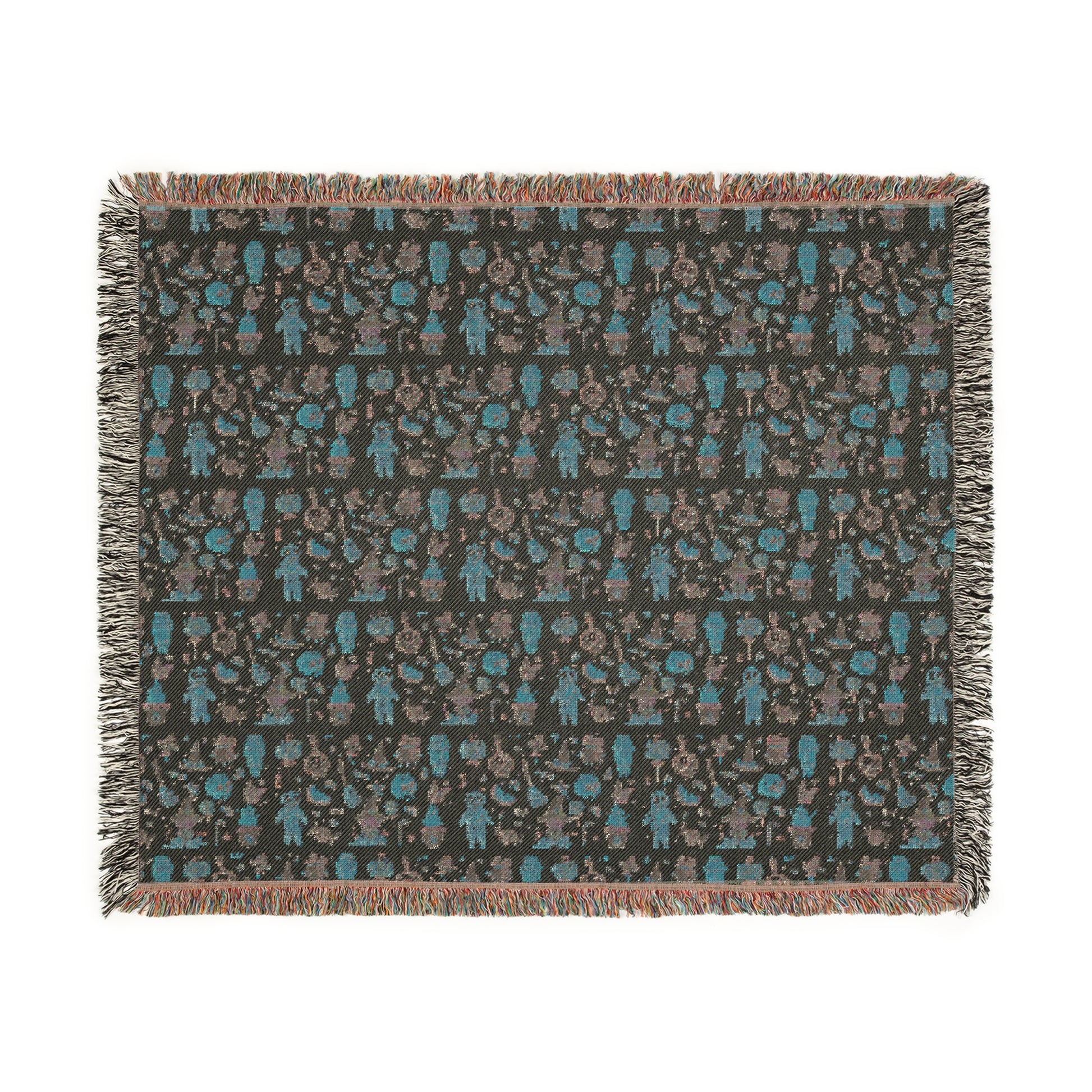 Woven Blanket - Frankenstein Hello Kitty Design