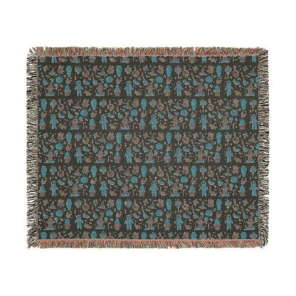 Woven Blanket - Frankenstein Hello Kitty Design