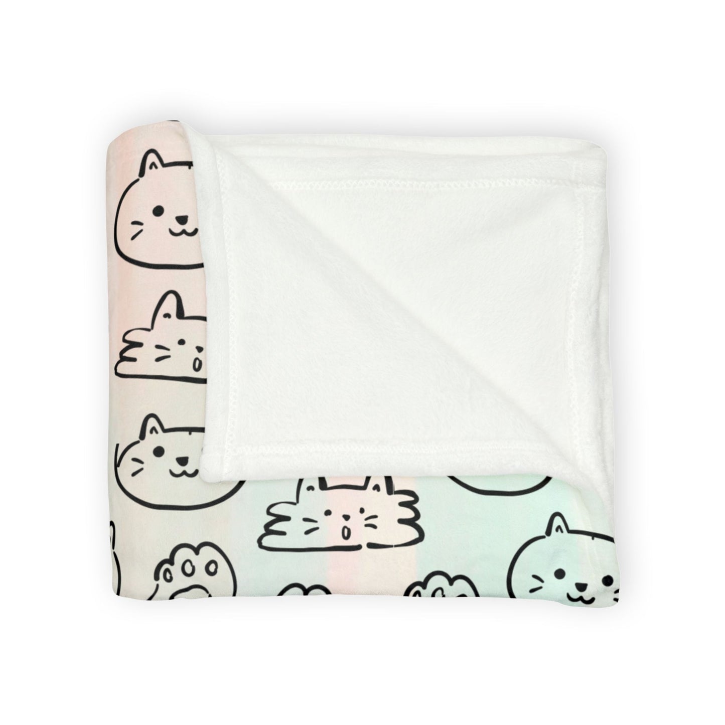 Cozy Cat-Themed and hello kitty blanket Soft Polyester Blanket - Perfect for Cat Lovers and Cozy Nights