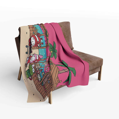 Arctic Fleece Blanket_Hello kitty christmas Saint Martin