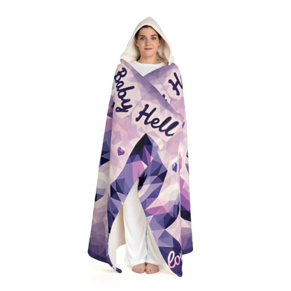 Hooded Sherpa Fleece Blanket