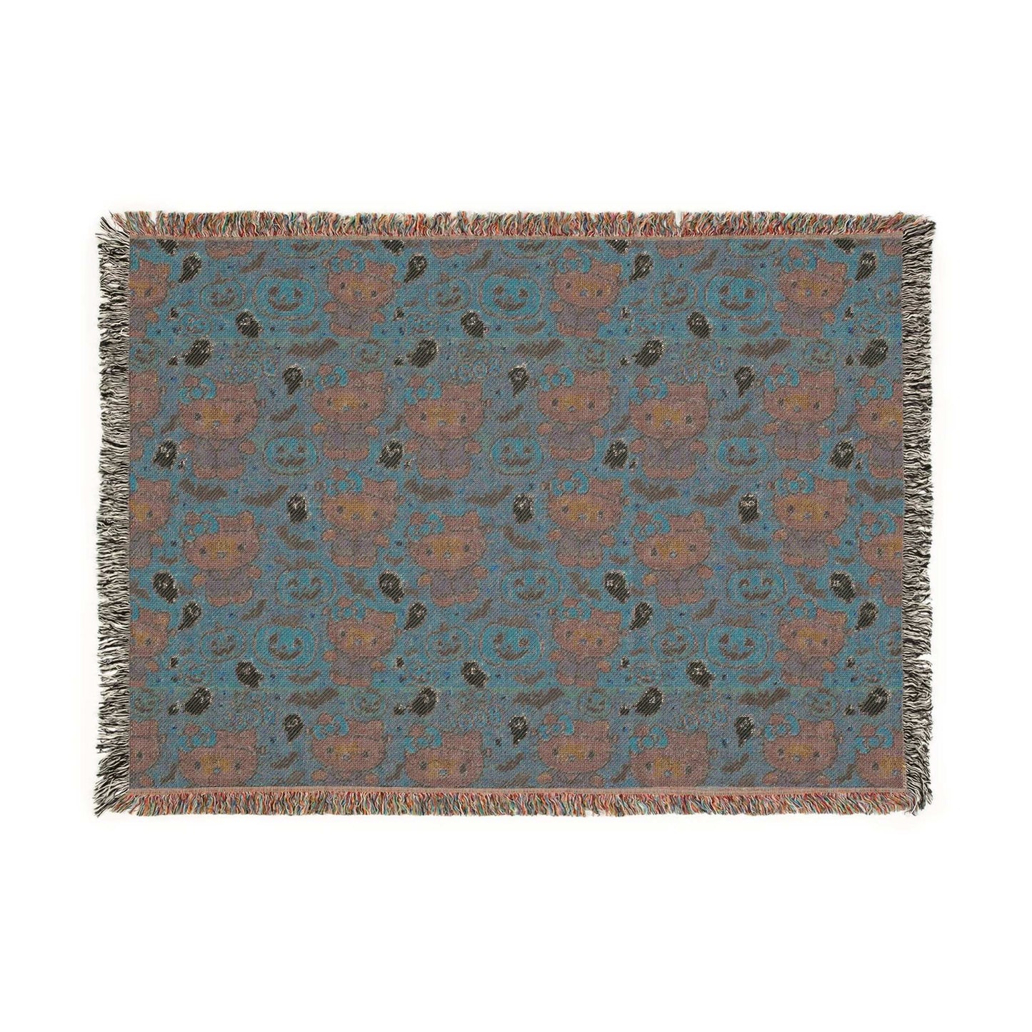 Woven Blanket - Pink Frankenstein Halloween Lovers Trending Design