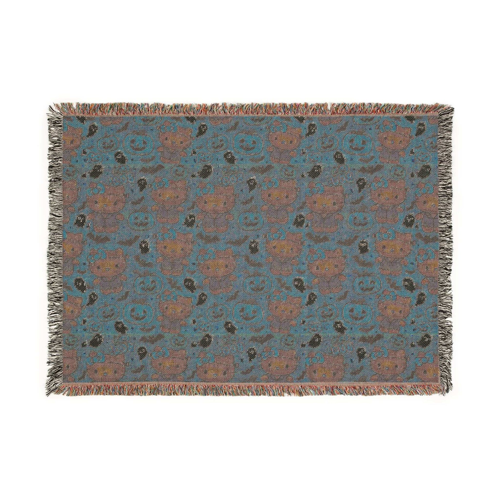 Woven Blanket - Pink Frankenstein Halloween Lovers Trending Design