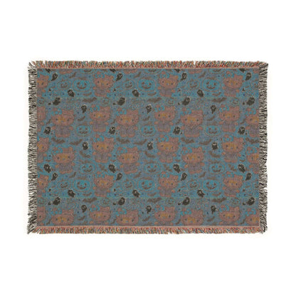 Woven Blanket - Pink Frankenstein Halloween Lovers Trending Design