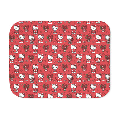 Hello Kitty Two‑Tone Sherpa Blanket — Valentine’s Day Gift for Her