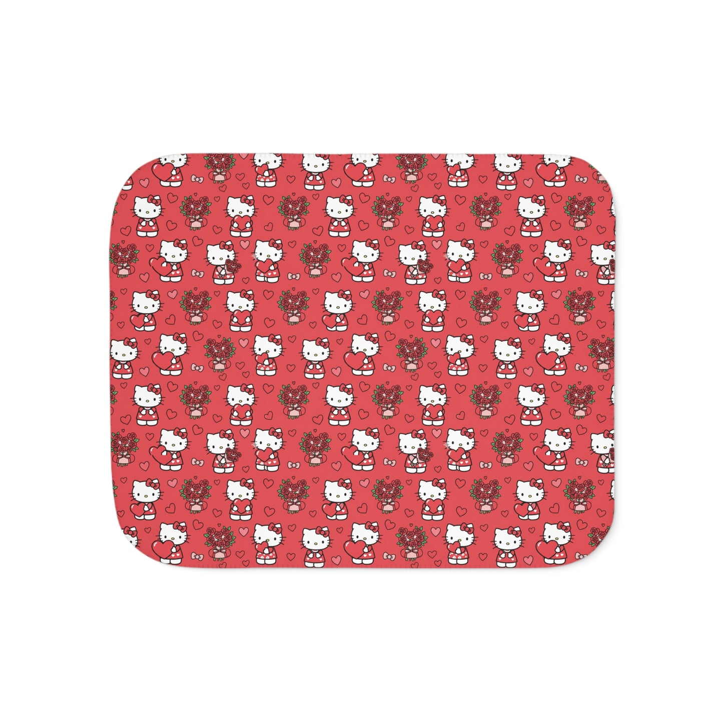 Hello Kitty Two‑Tone Sherpa Blanket — Valentine’s Day Gift for Her