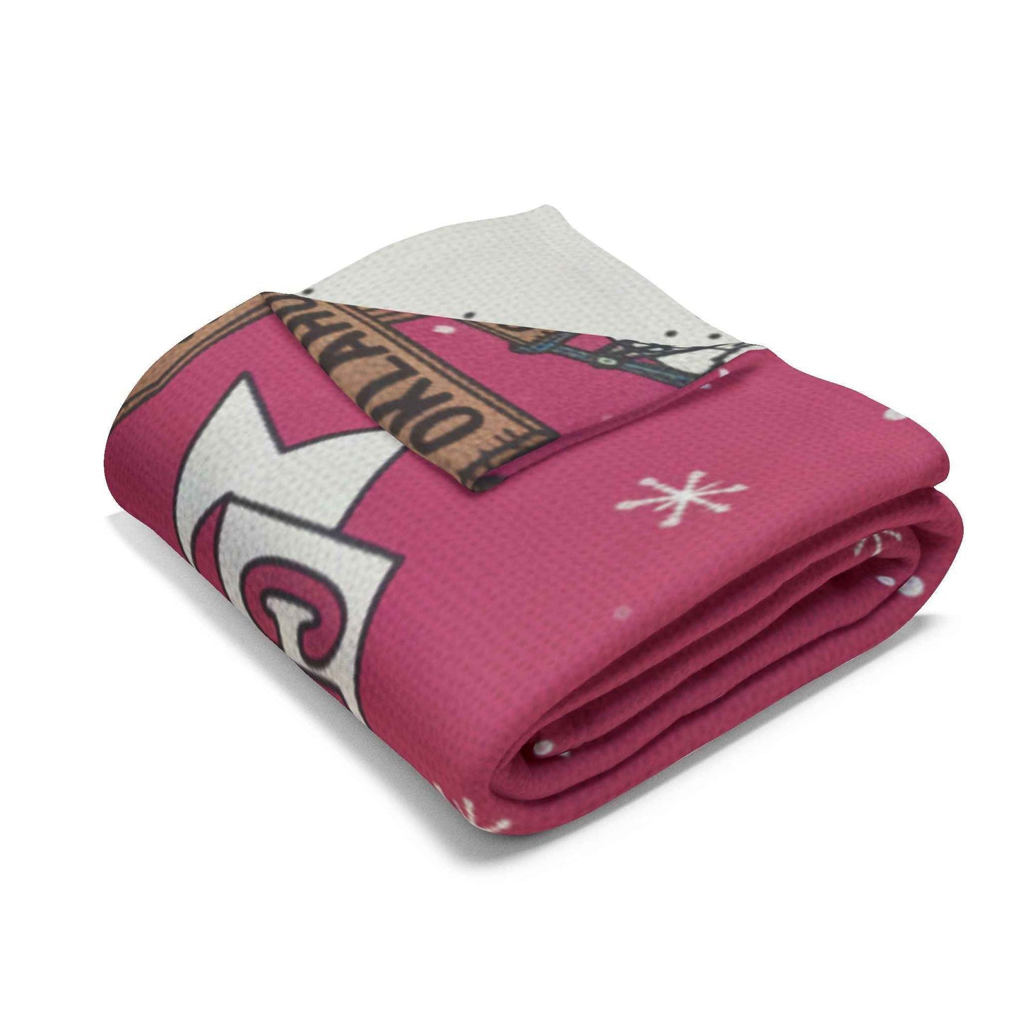 Hello Kitty Pink Christmas Arctic Fleece Blanket — Traveling USA Holiday Throw