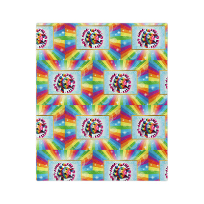 Microfiber Blanket - Hello Kitty Rainbow Design for Teens