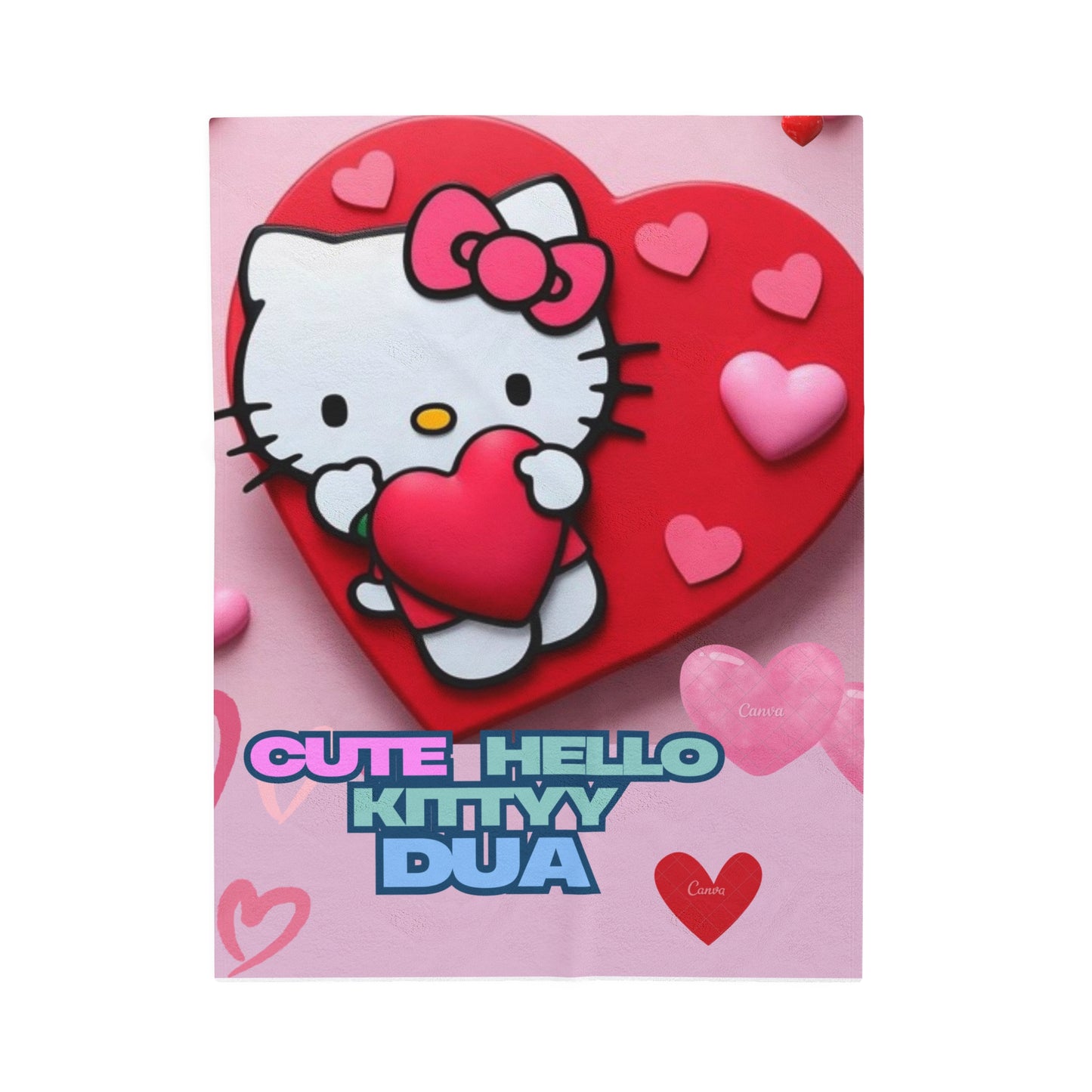 Personalized Plush Blanket - Hello Kitty Pink Dua