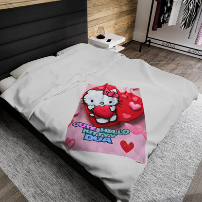 Personalized Plush Blanket - Hello Kitty Pink Dua