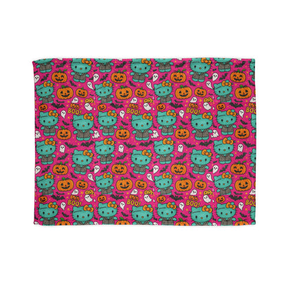 Halloween Pink Frankenstein Blanket - Hello Kittyy Blanket Store