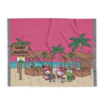 Arctic Fleece Blanket_Hello kitty christmas Saint Martin