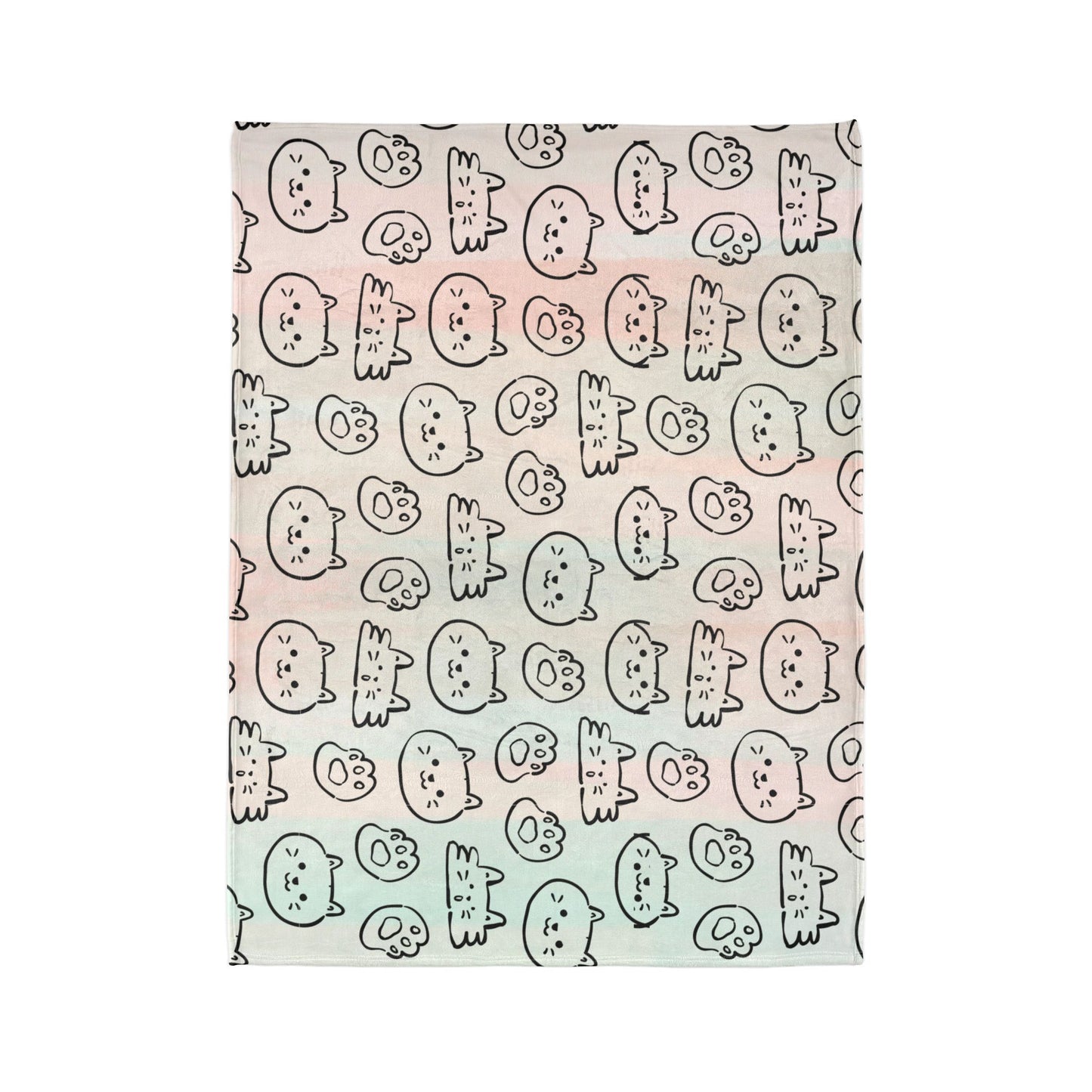 Cozy Cat-Themed and hello kitty blanket Soft Polyester Blanket - Perfect for Cat Lovers and Cozy Nights