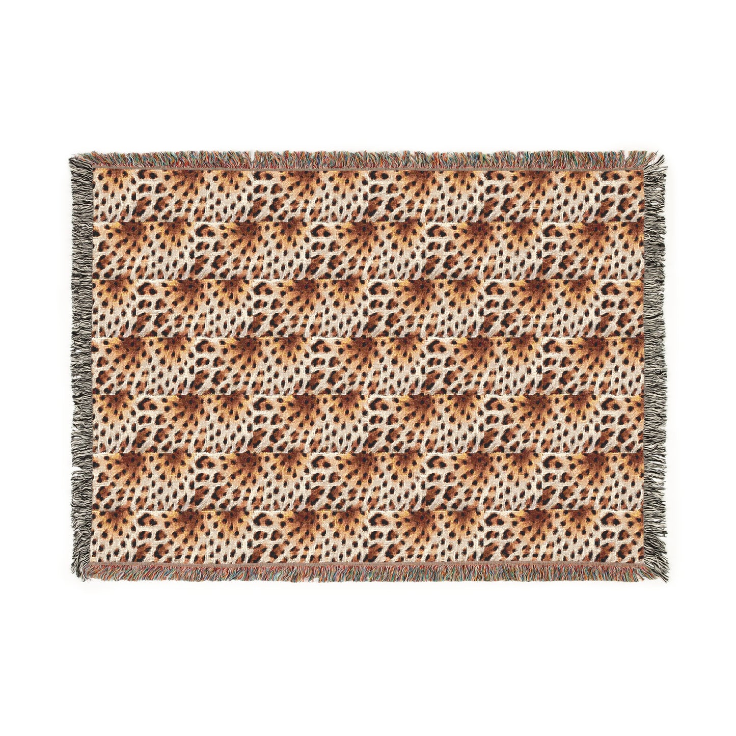 Cozy Woven Blanket  leopard print- Stylish Home Decor for Comfort and Warmth