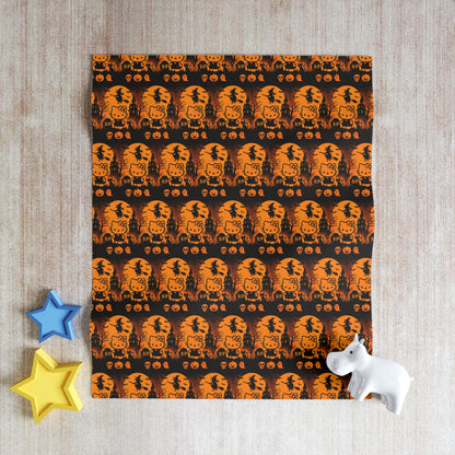 Halloween hello Kitty Throw Blanket