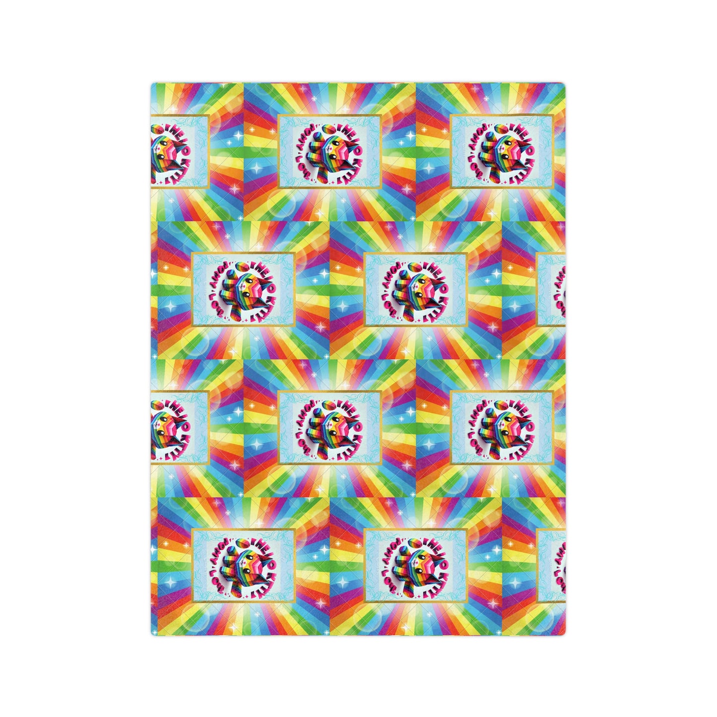 Microfiber Blanket - Hello Kitty Rainbow Design for Teens