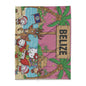 Belize Holiday Arctic Fleece Blanket — "Christmas Hello Kitty Tropical"