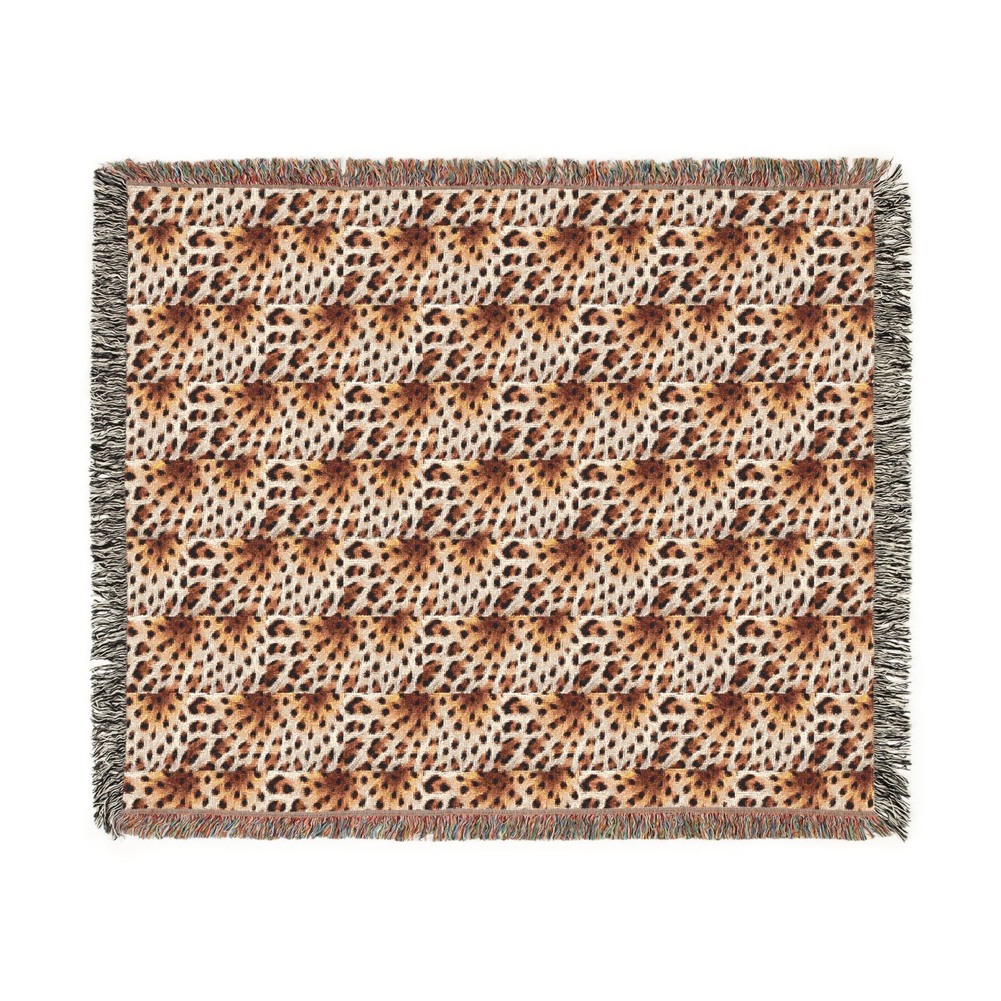 Cozy Woven Blanket  leopard print- Stylish Home Decor for Comfort and Warmth